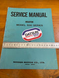 Datsun S30 Service Manual Heater Used Nissan