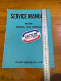 Datsun S30 Service Manual Heater Used Nissan