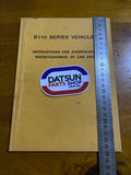 Datsun 1200 B110 Watertightness Instructions