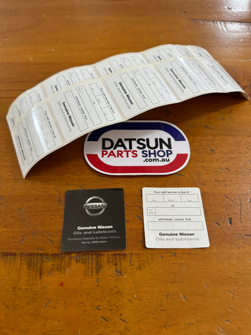 Nissan Service Stickers x10 Genuine