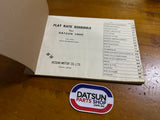 Datsun 1000 Flat Rate Schedule Manual B10 Used.