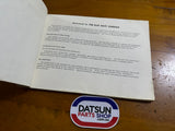 Datsun 1000 Flat Rate Schedule Manual B10 Used.