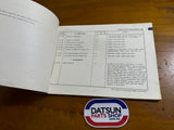 Datsun 1000 Flat Rate Schedule Manual B10 Used.