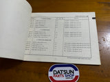 Datsun 1000 Flat Rate Schedule Manual B10 Used.