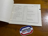 Datsun 1000 Flat Rate Schedule Manual B10 Used.