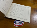 Datsun 1000 Flat Rate Schedule Manual B10 Used.