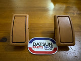 Datsun Nissan Sunny Tan Rear Door Ash Tray Pair Used