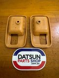 Datsun B310 Sunny Tan Escutcheon Pair Used