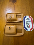 Datsun B310 Sunny Tan Escutcheon Pair Used