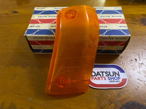 Datsun 180B Corner Lamp Cover Lens RH NOS