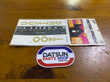 Datsun 1200 Speedo Metric conversion decal
