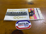 Datsun 1200 Speedo Metric conversion decal