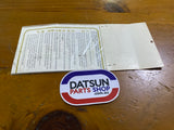 Datsun 1200 Speedo Metric conversion decal