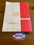 Datsun 280ZX S130 Service Manual Nissan Used Genuine.