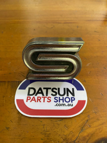 Datsun B210 Sunny “S” Grill Badge Used Genuine Nissan 120Y