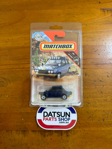 Datsun 510 Blue Rally Matchbox diecast Car model