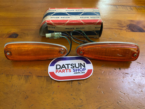 Datsun 240K C110 Side Lamp x2 New Old Stock