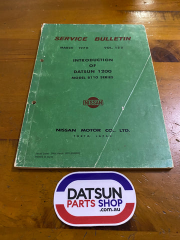 Datsun 1200 B110 Service Bulletin Used.