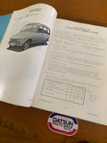 Datsun 1600 1968 Parts Catalog Folder 510 Used Genuine Nissan.