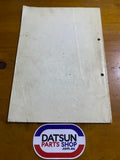 Datsun Sunny B310 Service Manual Japanese Genuine Used a12a a14e