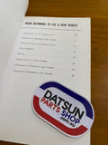 Datsun 320 Owners Manual Used