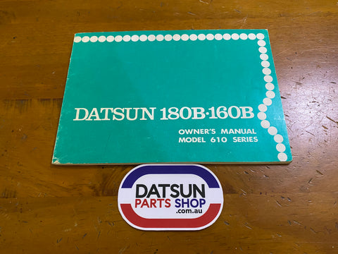 Datsun 180B Owners Manual Used 610