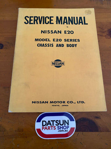 Datsun E20 Service Manual Chassis and Body Nissan Used