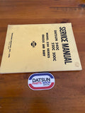 Datsun 240C 230 Service Manual Chassis and Body Used