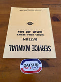 Nissan Datsun Skyline C210 Service Manual Chassis and Body Used