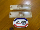 Datsun 1000 B10 Early Front Light Lens Pair NOS