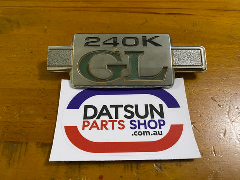 Datsun 240K GL C110 Badge Used