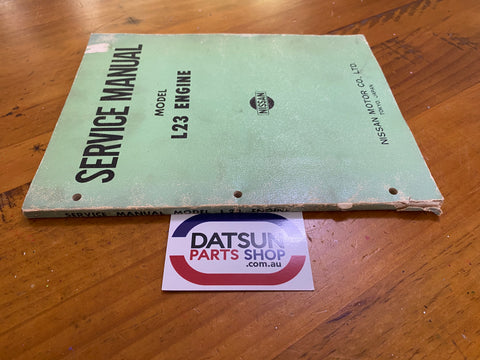 Nissan Datsun L23 Engine Service Manual Used Book – Datsun Parts Shop