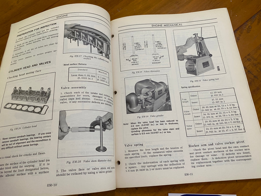 Nissan Datsun L23 Engine Service Manual Used Book – Datsun Parts Shop