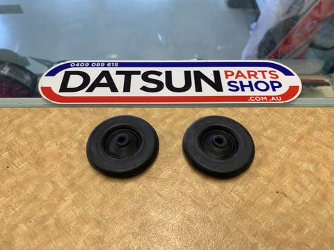 Datsun 1200 Engine Bay Brake Line Bung Pair New Genuine Parts