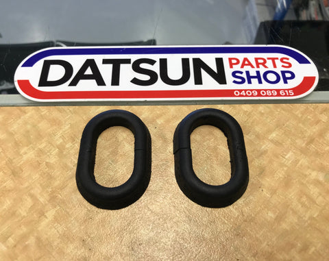 Datsun 120Y B210 Bonnet Hinge Rubber Seal Pair New Genuine