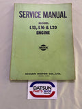 Nissan Datsun L13, L16 & L20 Engine Service Manual Used Book